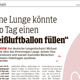 Das Lungenbuch in der österreichischen Presse